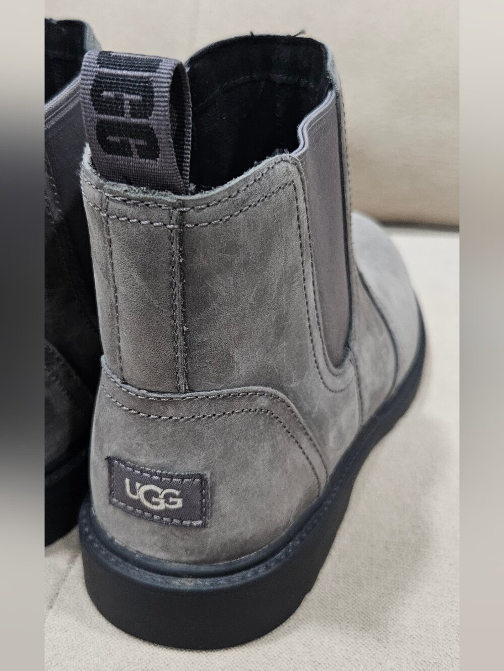 UGG Gray Bolden Chelsea Weather Ankle Boots